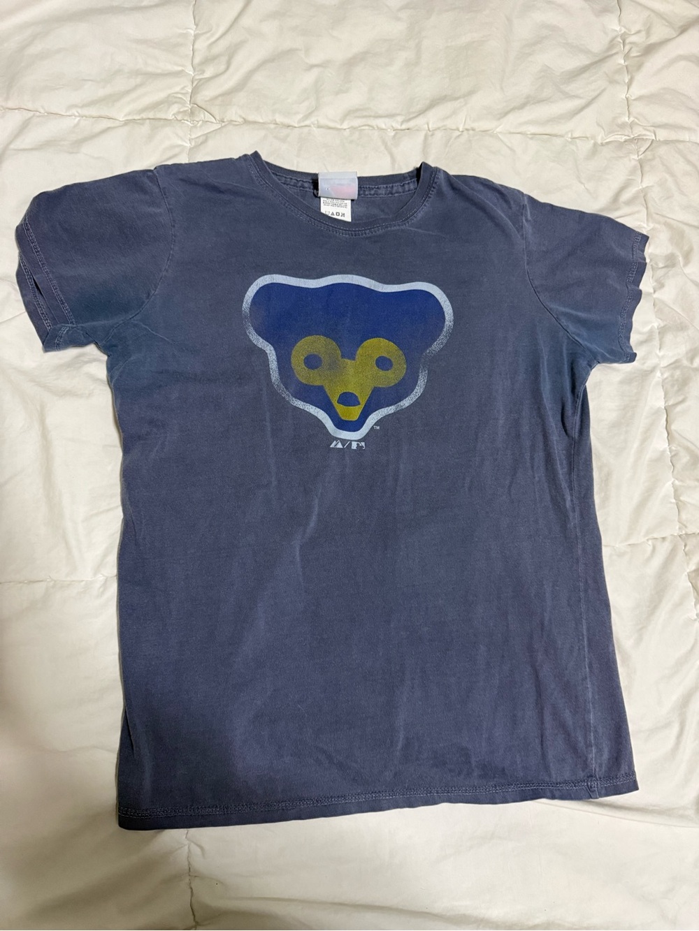 Women’s Blue Graphic Bear Tee - Unbranded
